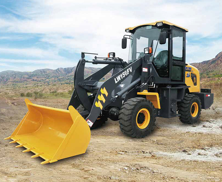 XCMG Official Small Front Loader 1 ton Chinese mini articulated wheel loader LW156FV for sale